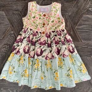 SweetHoney Clothing tiered floral dress (Girls size 4T)